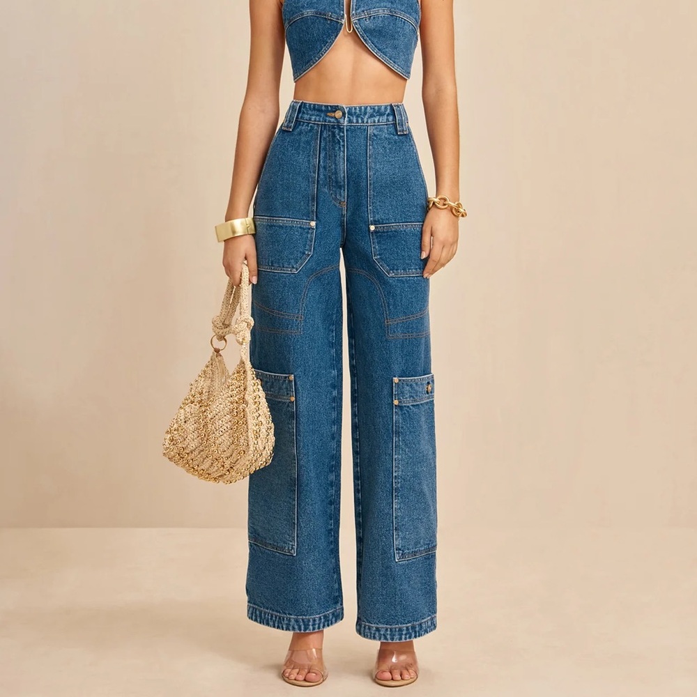 *SOLD* Cult Gaia Wynn Pant in Indigo